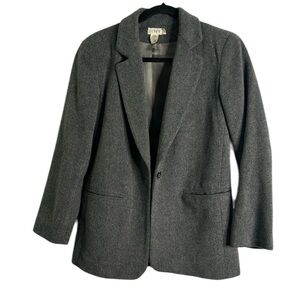 J crew gray wool  blazer coat size 2